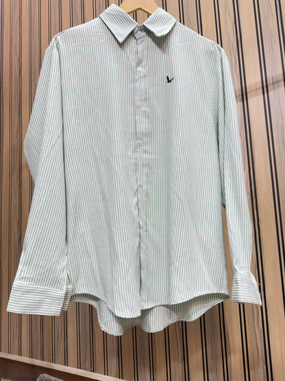 Thin Lining Cotton Linen Shirt for Women