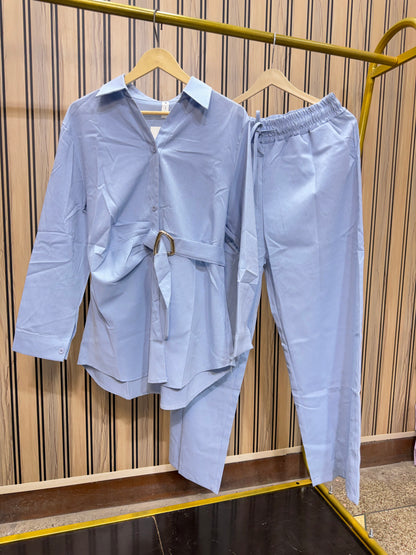 Cotton Golden Detailing Coordset