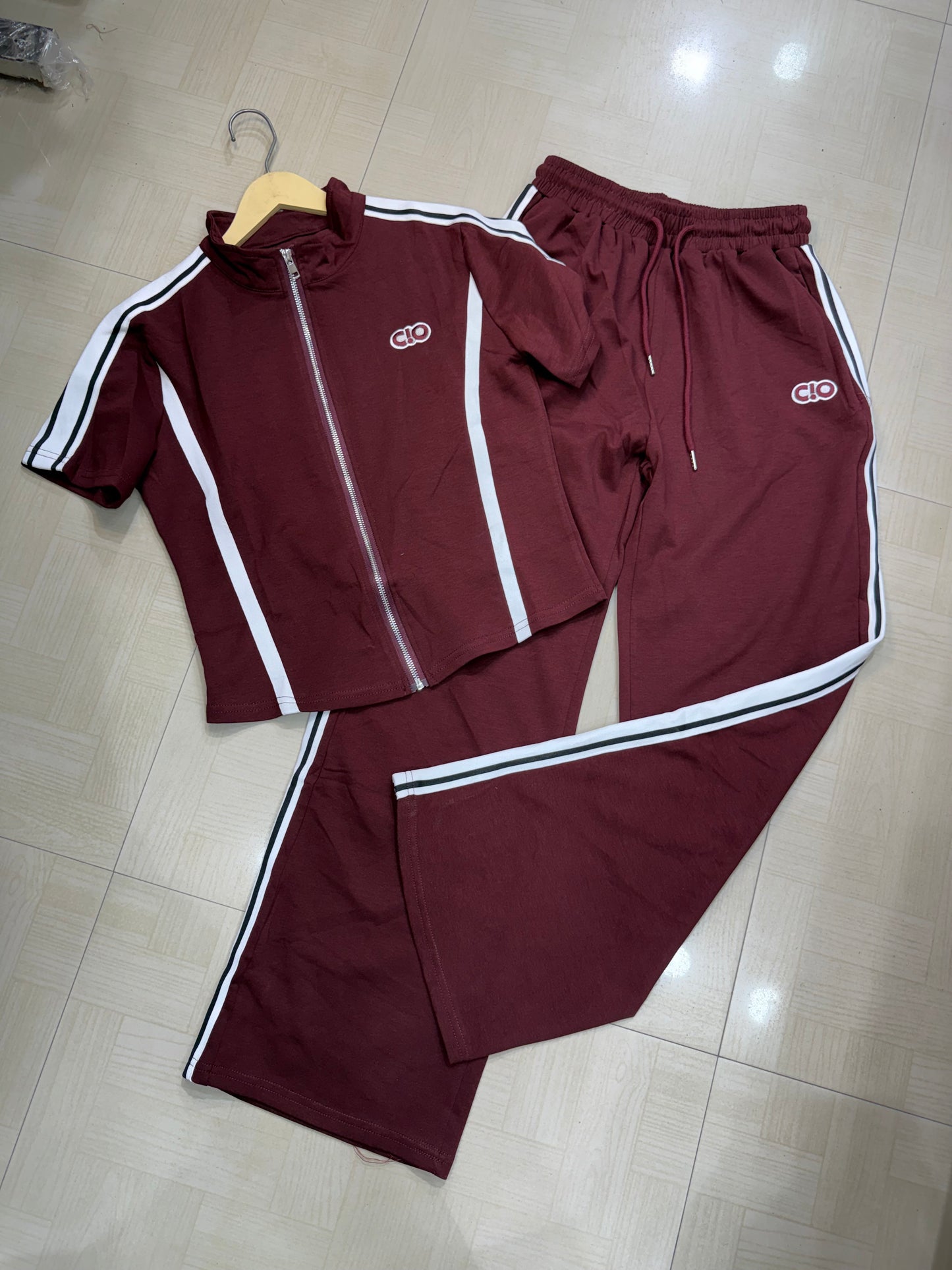 Zipper Relaxed Fit Co-ord Set