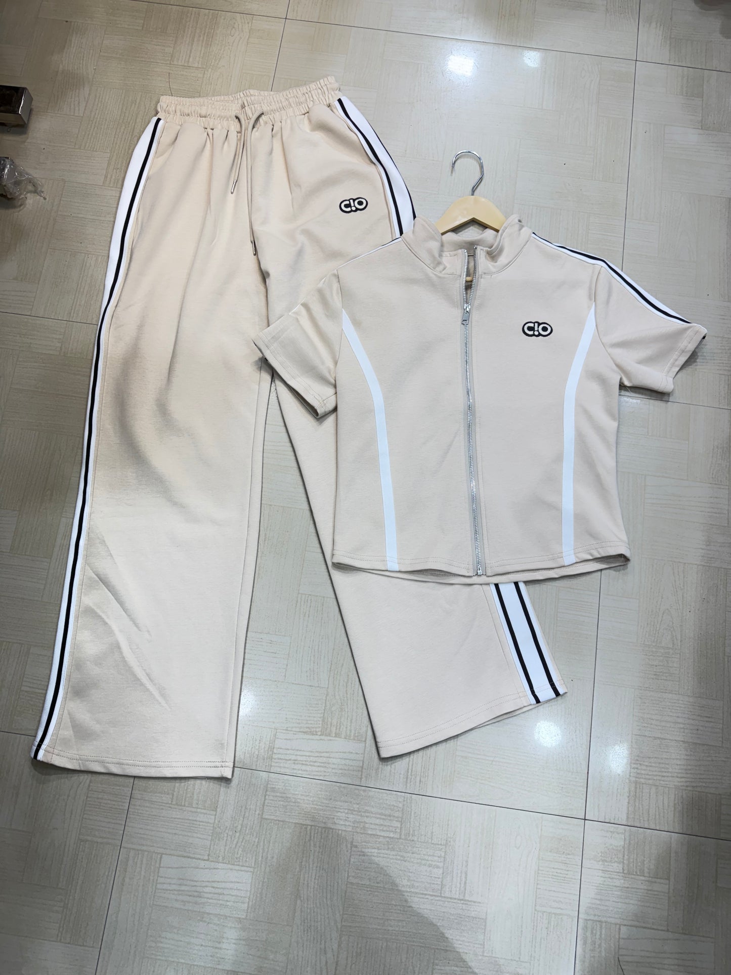 Zipper Relaxed Fit Co-ord Set