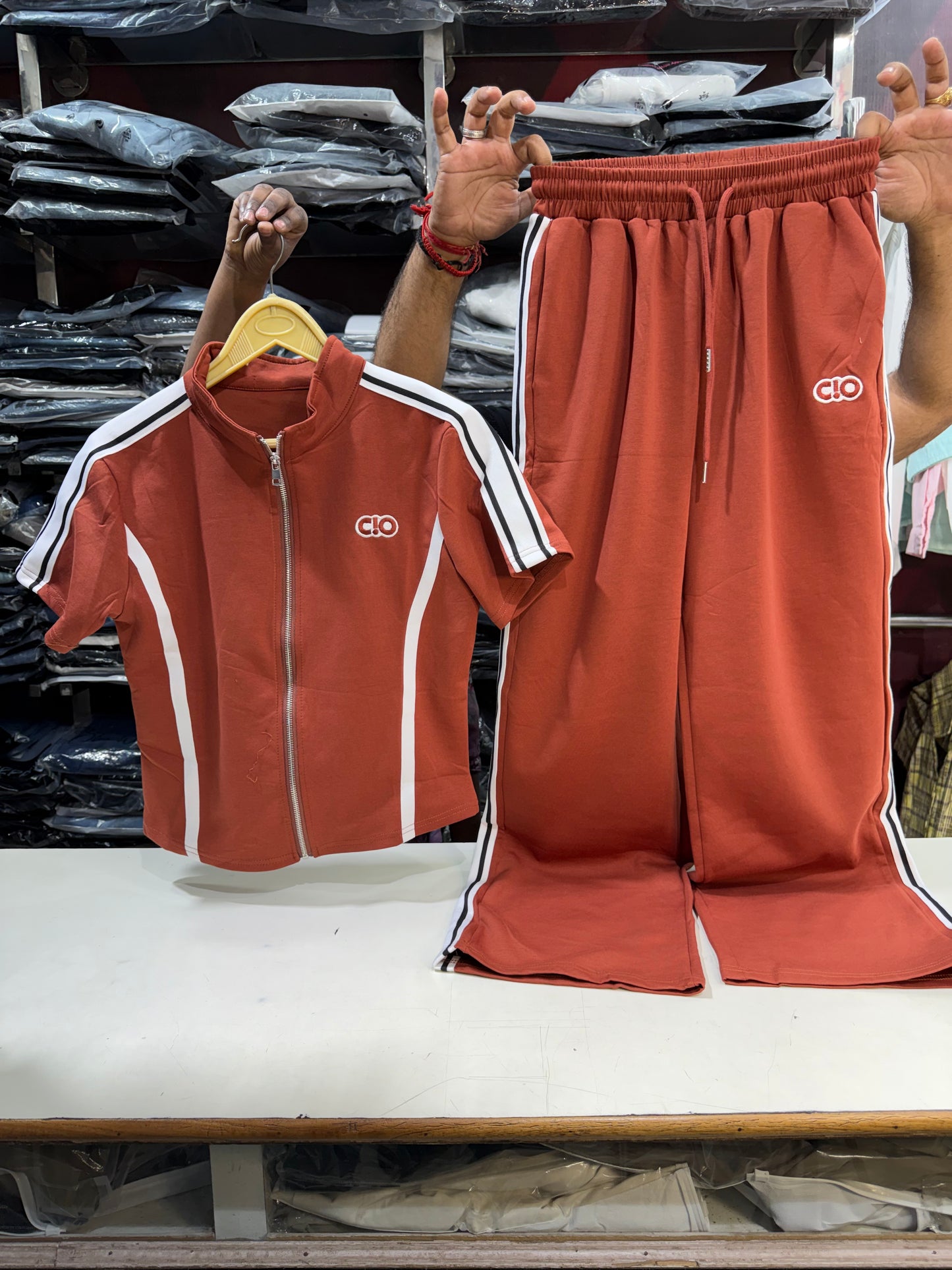Zipper Relaxed Fit Co-ord Set