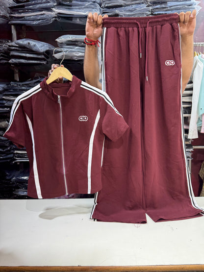 Zipper Relaxed Fit Co-ord Set