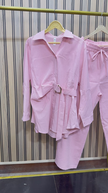 Cotton Golden Detailing Coordset