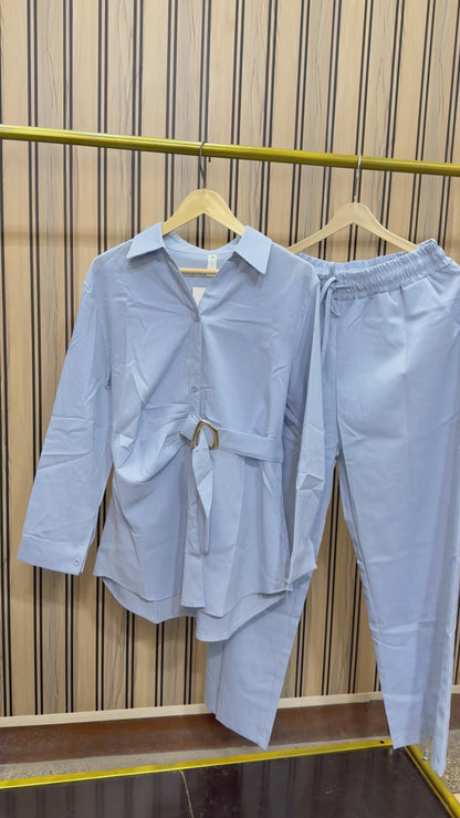 Cotton Golden Detailing Coordset