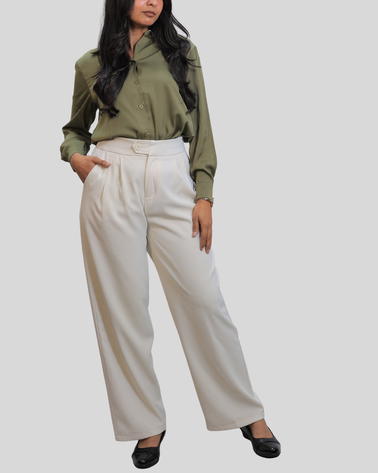 Satin Shirts & Straight Fit Pant
