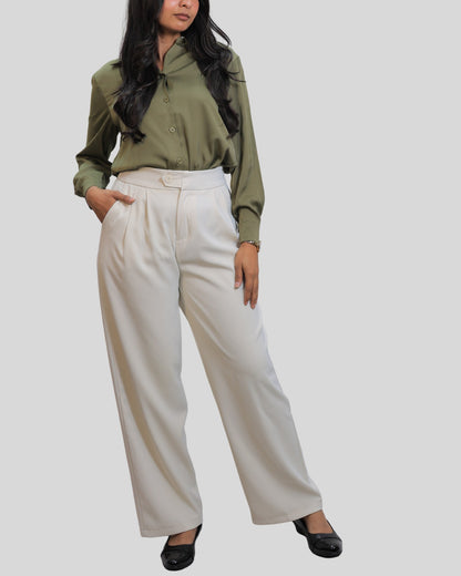 Satin Shirts & Straight Fit Pant