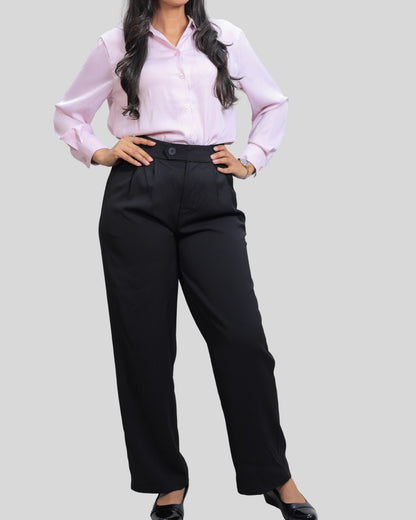 Satin Shirts & Straight Fit Pant