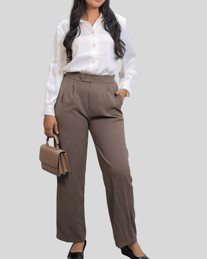 Satin Shirts & Straight Fit Pant